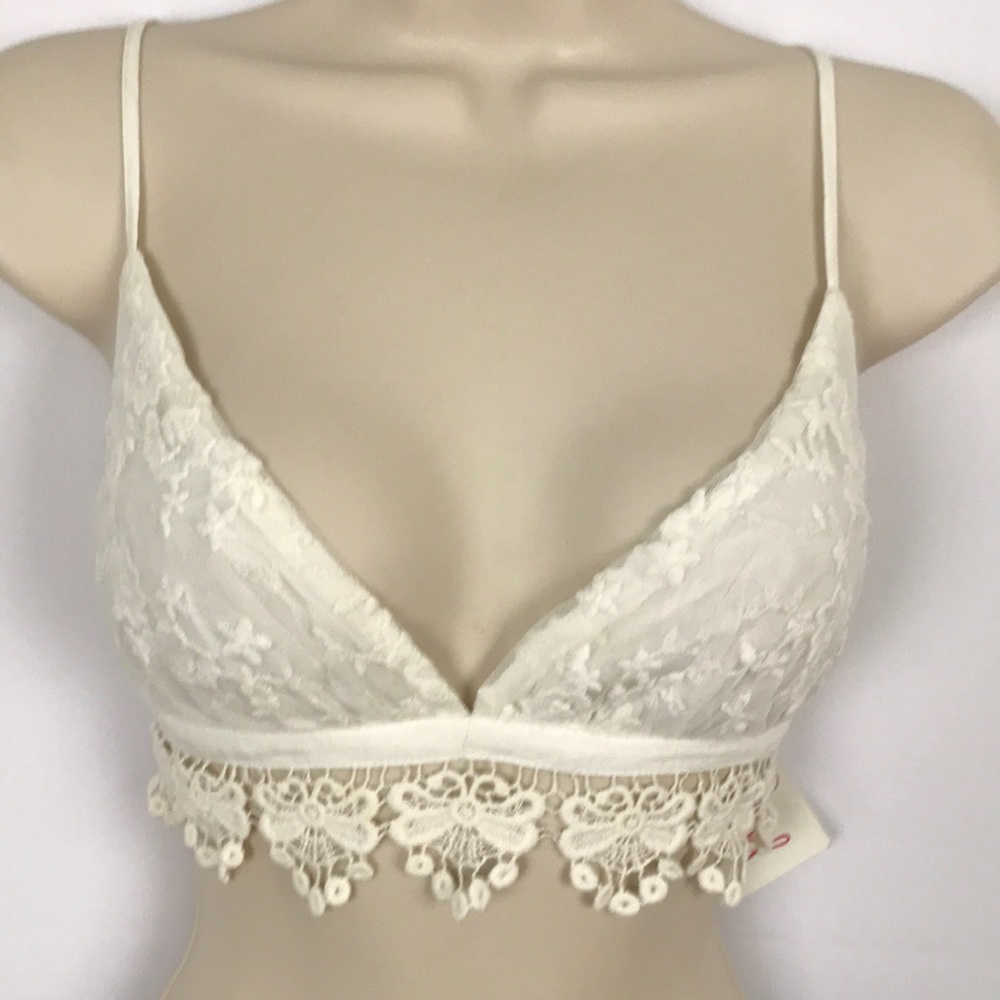 Crochet Tie bralet Made by Henrigirl Size L